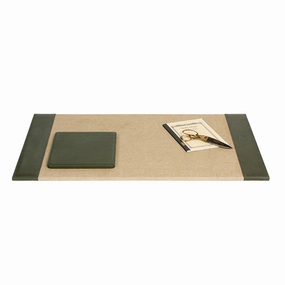 Asby Forest Full-Grain Leather Desk Blotter Set Home Decor Office Organization Convenient shopping