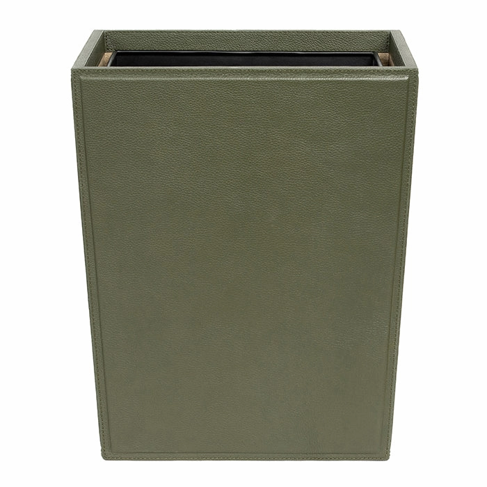 Asby Forest Full-Grain Leather Rectangle Wastebasket Home Decor Office Organization Convenient shopping