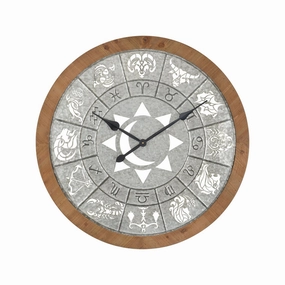 Astronomicon Clock Galvanized Wall Clocks Timeless Sale