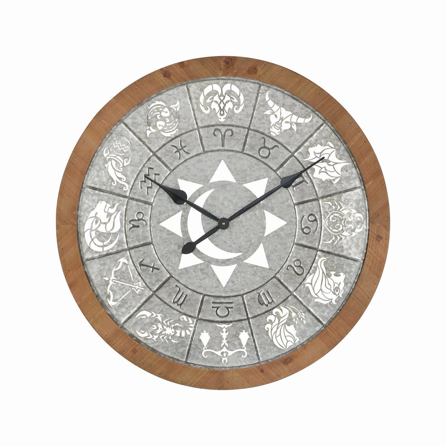 Astronomicon Clock Galvanized Wall Clocks Timeless Sale