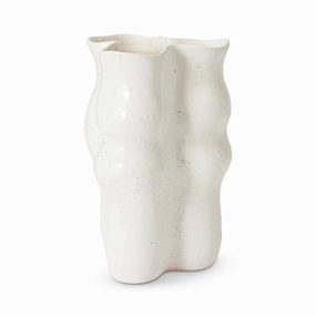 August Wavy Cream Vase 22X20.5X33cm Cheap Vases for home