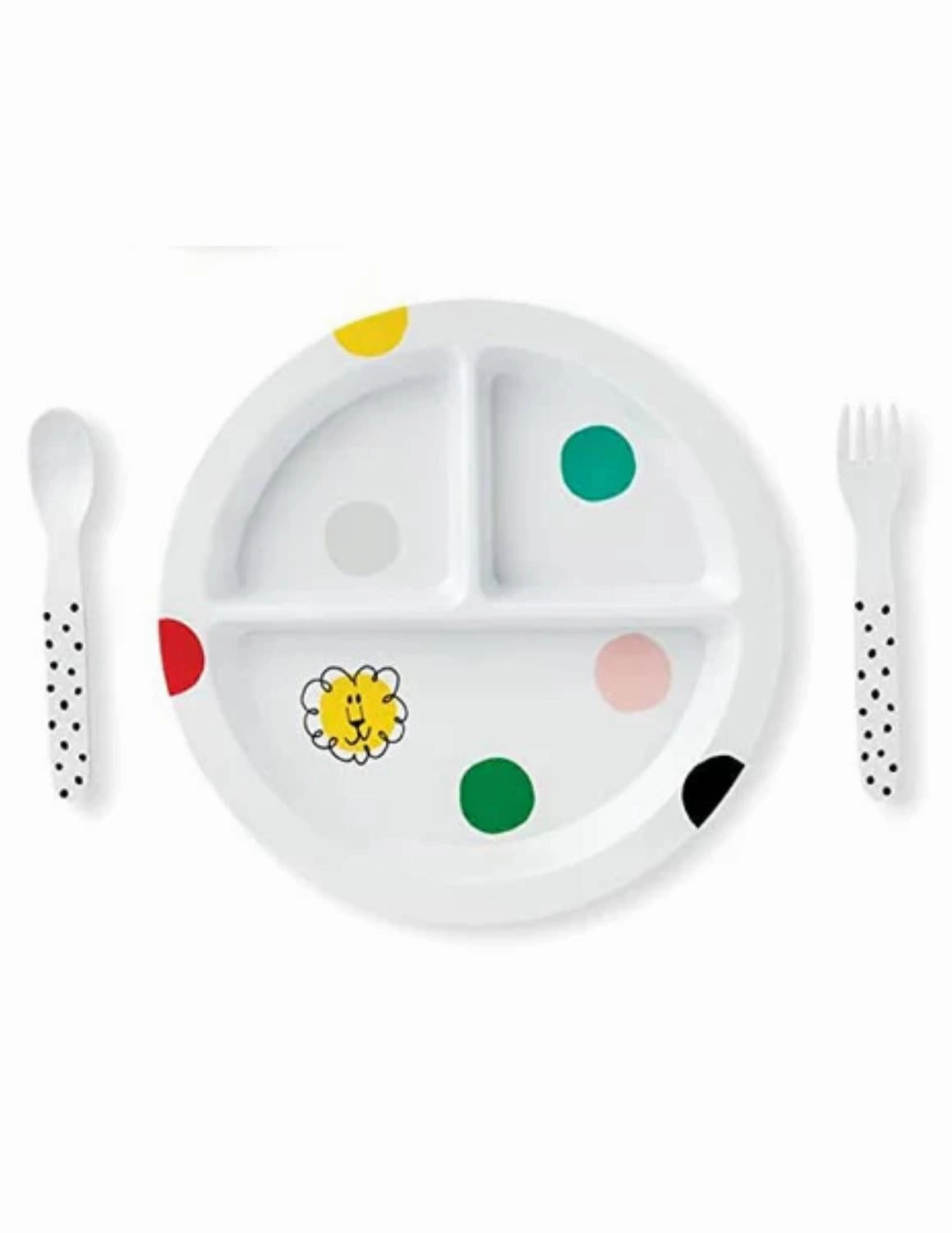 Baby's Melamine Dining Set In White