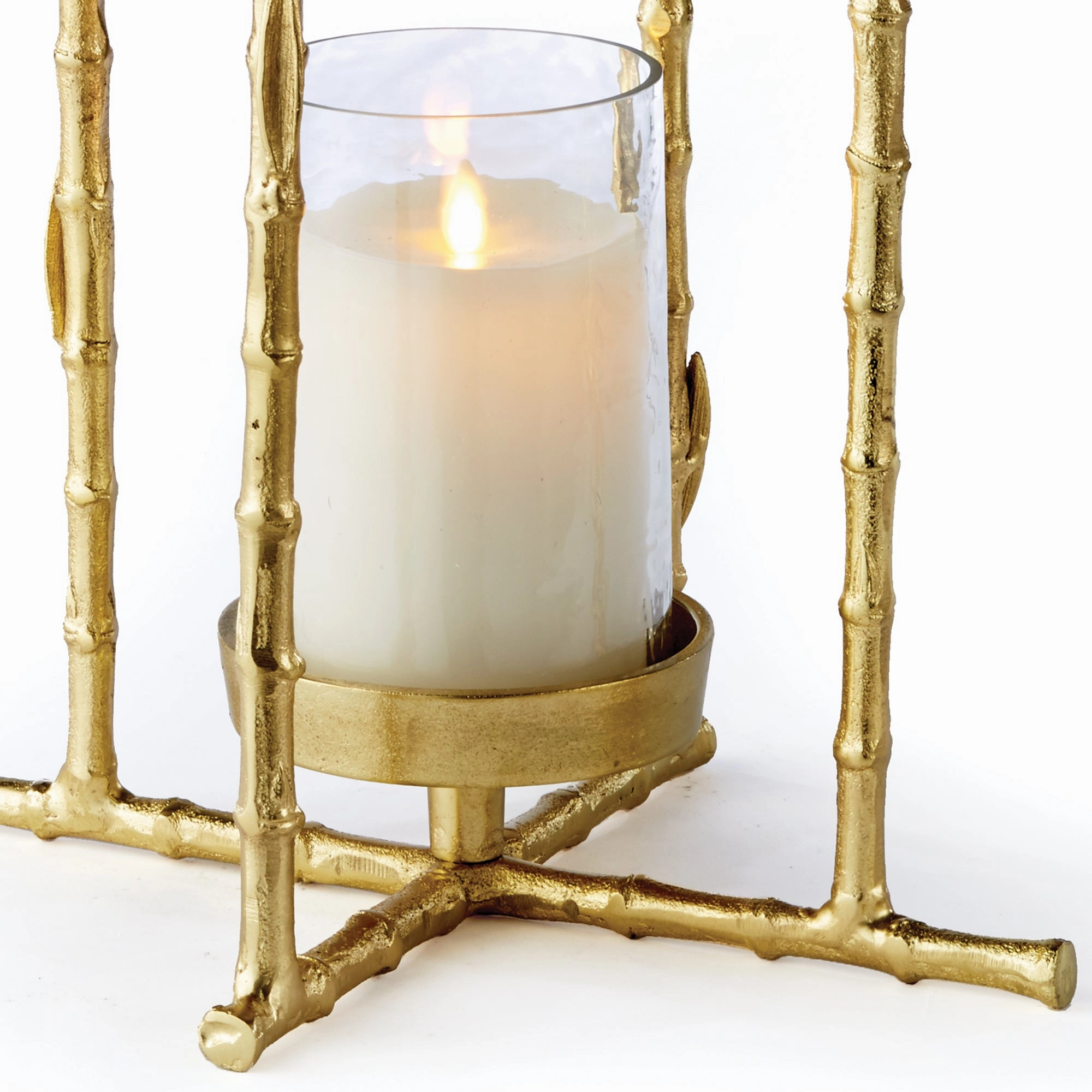 Baldwin Gold Finish Candle Lantern 19"