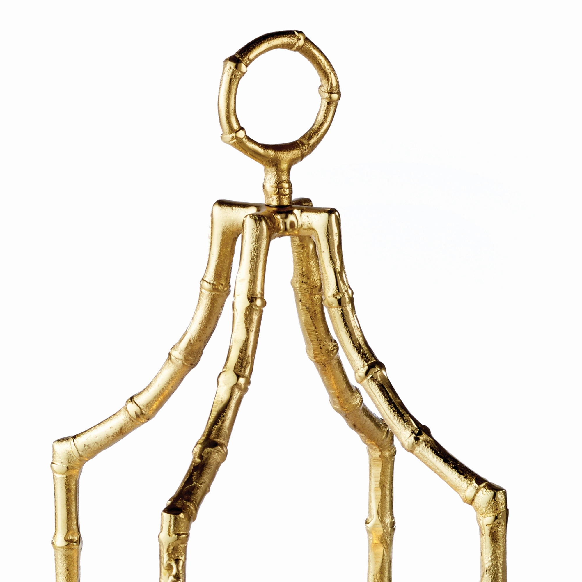 Baldwin Gold Finish Candle Lantern 19"