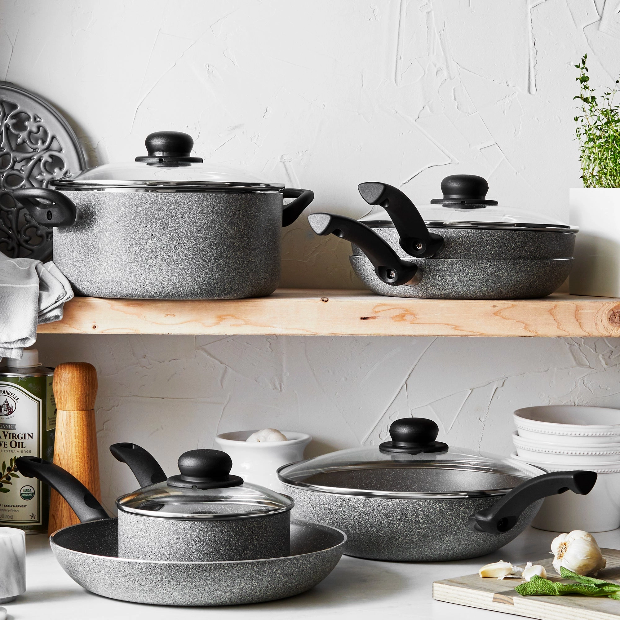 BALLARINI Asti by HENCKELS 10-pc Aluminum Nonstick Cookware Set