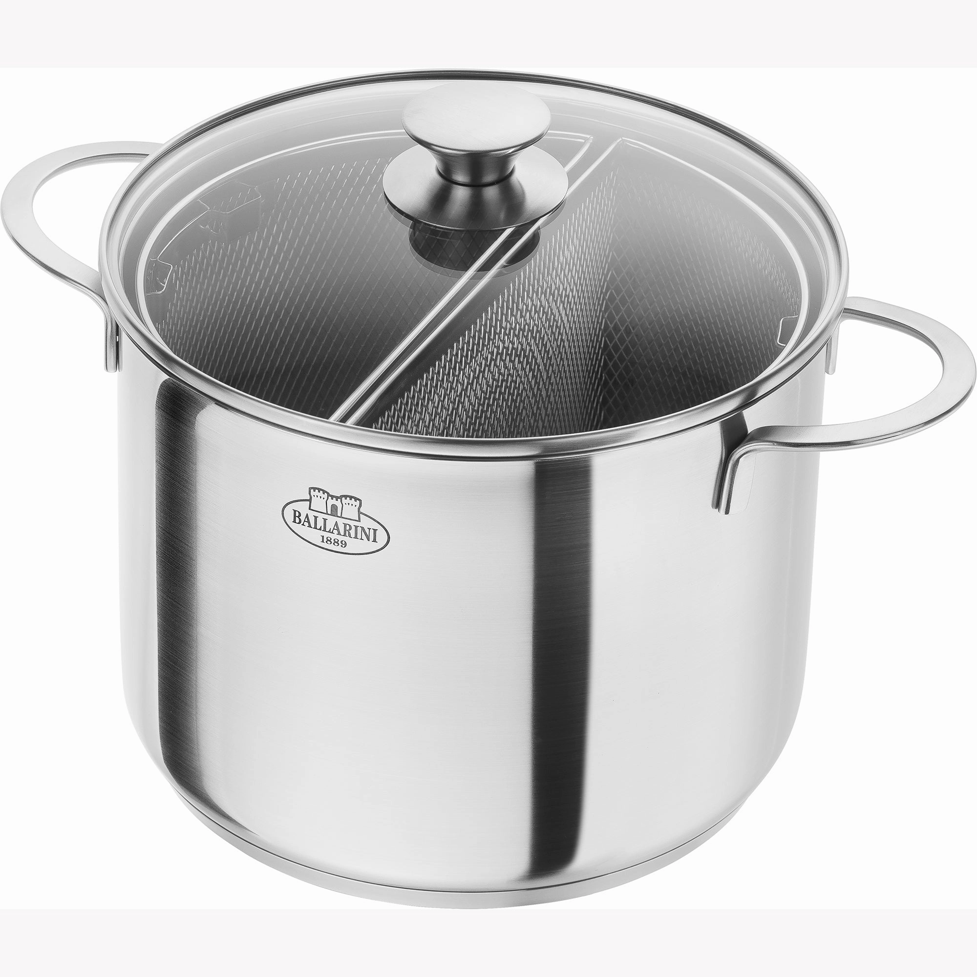 BALLARINI by HENCKELS 8-qt Stainless Steel Pasta Pot with Lid and Strainers Cookware online kitchen sale