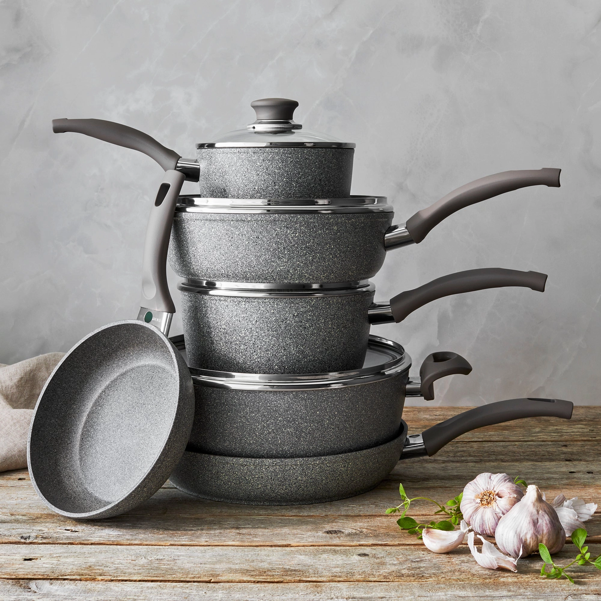 Ballarini Modena Forged Aluminum 10-pc Nonstick Cookware Set