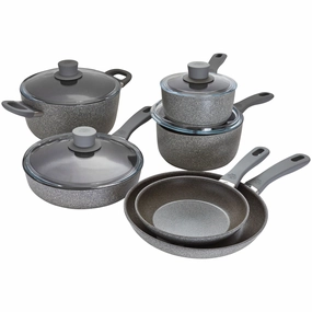 BALLARINI Parma Plus by HENCKELS 10-pc Aluminum Nonstick Cookware Set, Made in Italy Cookware online kitchen sale