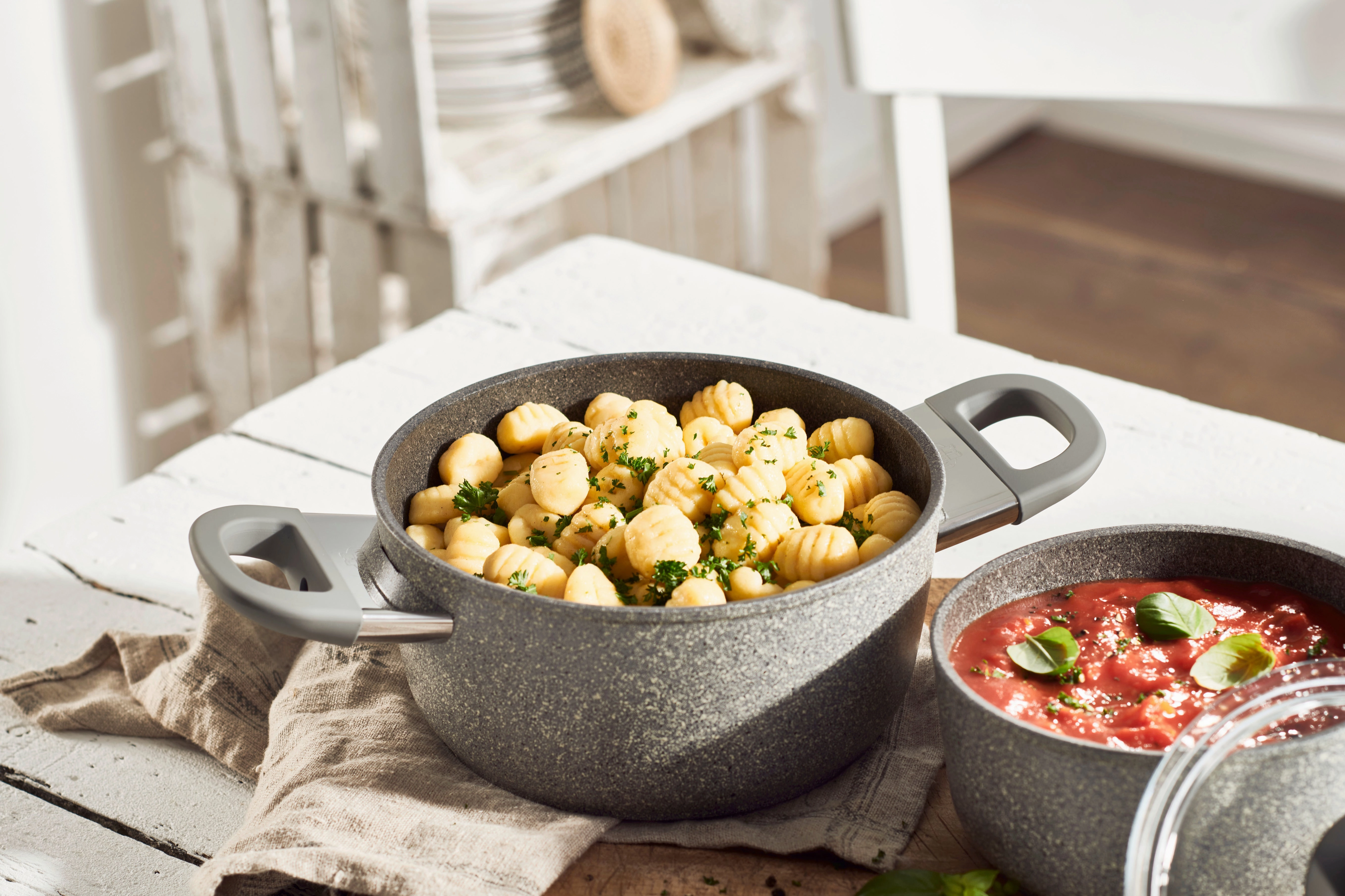 BALLARINI Parma Plus by HENCKELS 4.9-qt Aluminum Nonstick Dutch Oven with Lid, Made in Italy