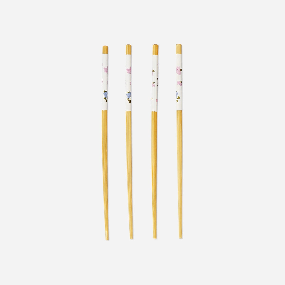 Bamboo chopsticks with blossom print - 2 pcs
