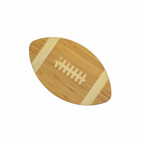 Bamboo Football Cutting Board In Natural Cutlery knife sets deals