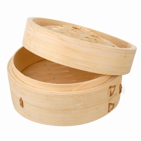 Bamboo Steamer 2 Tier 26cm Cookware deals for kitchen