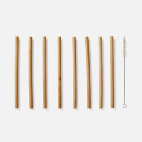 Bamboo straws - 8 pcs Kitchen Tableware at affordable prices