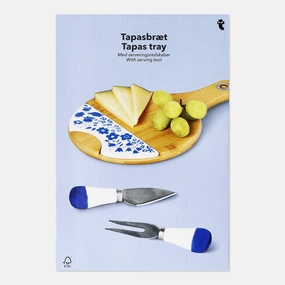 Bamboo tapas tray with serving tools Kitchen Tableware at affordable prices