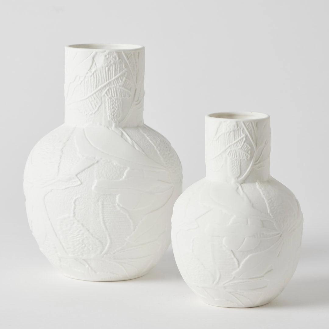 Banksia Round Vase Small - White
