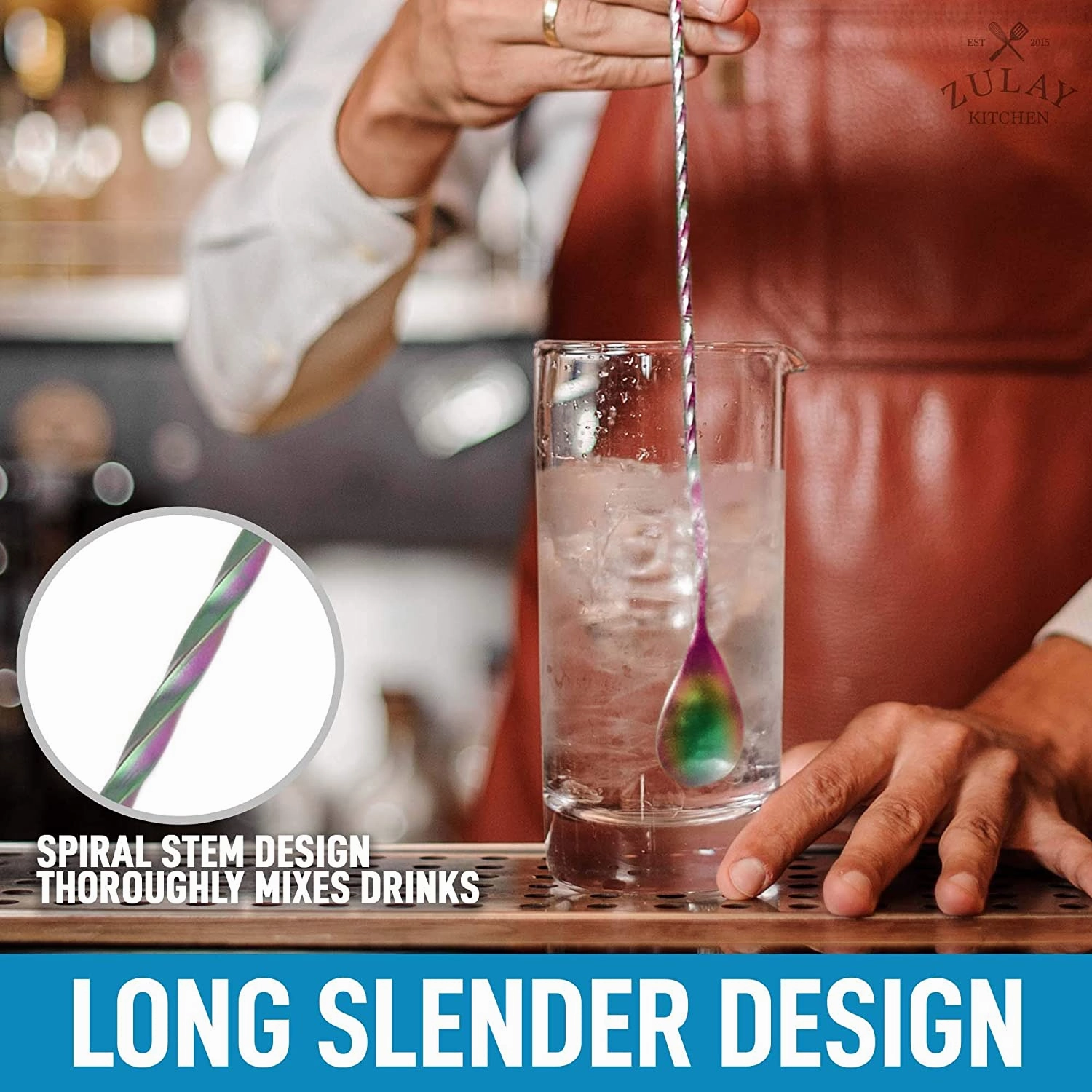 Bar Spoon & Cocktail Mixing Spoon for Cocktail Shakers