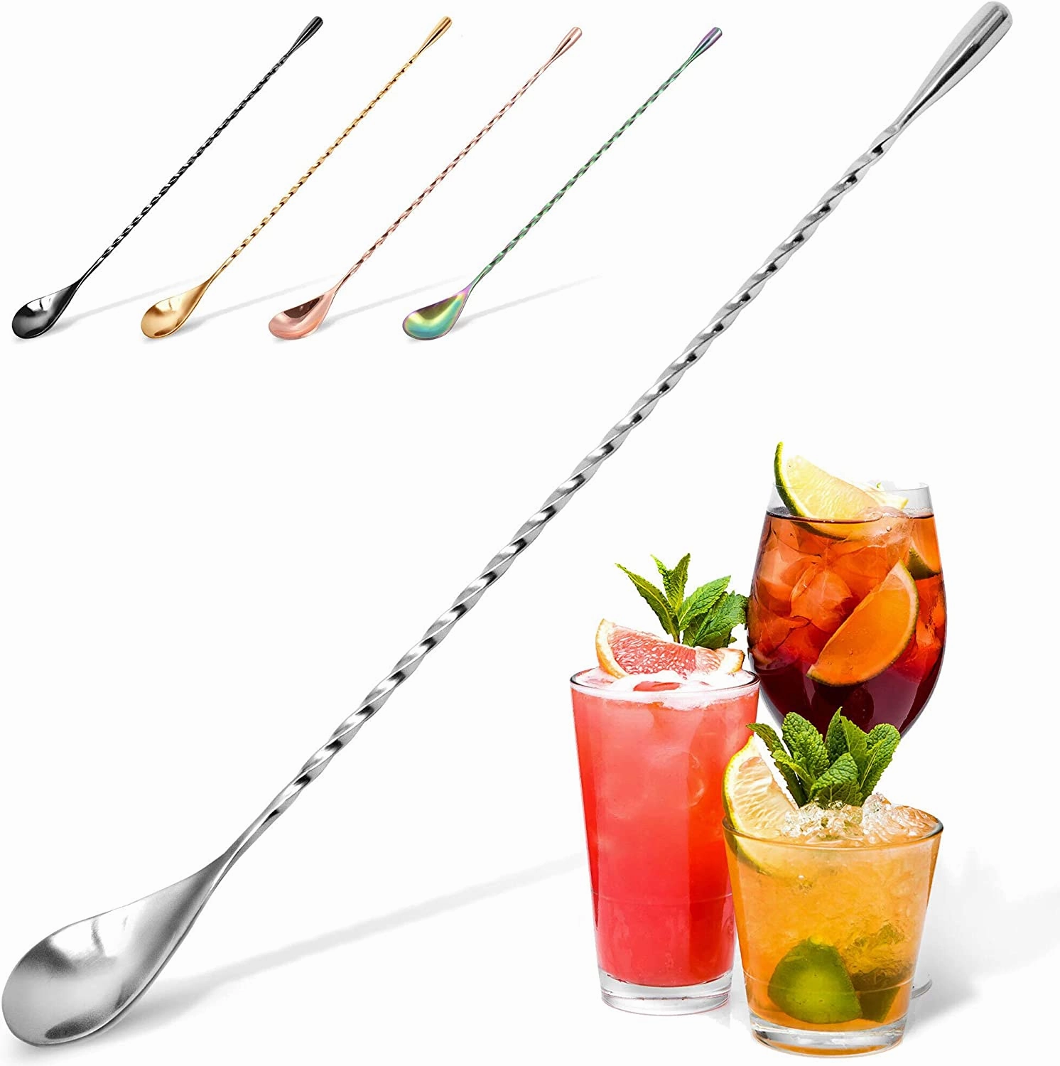 Bar Spoon & Cocktail Mixing Spoon for Cocktail Shakers
