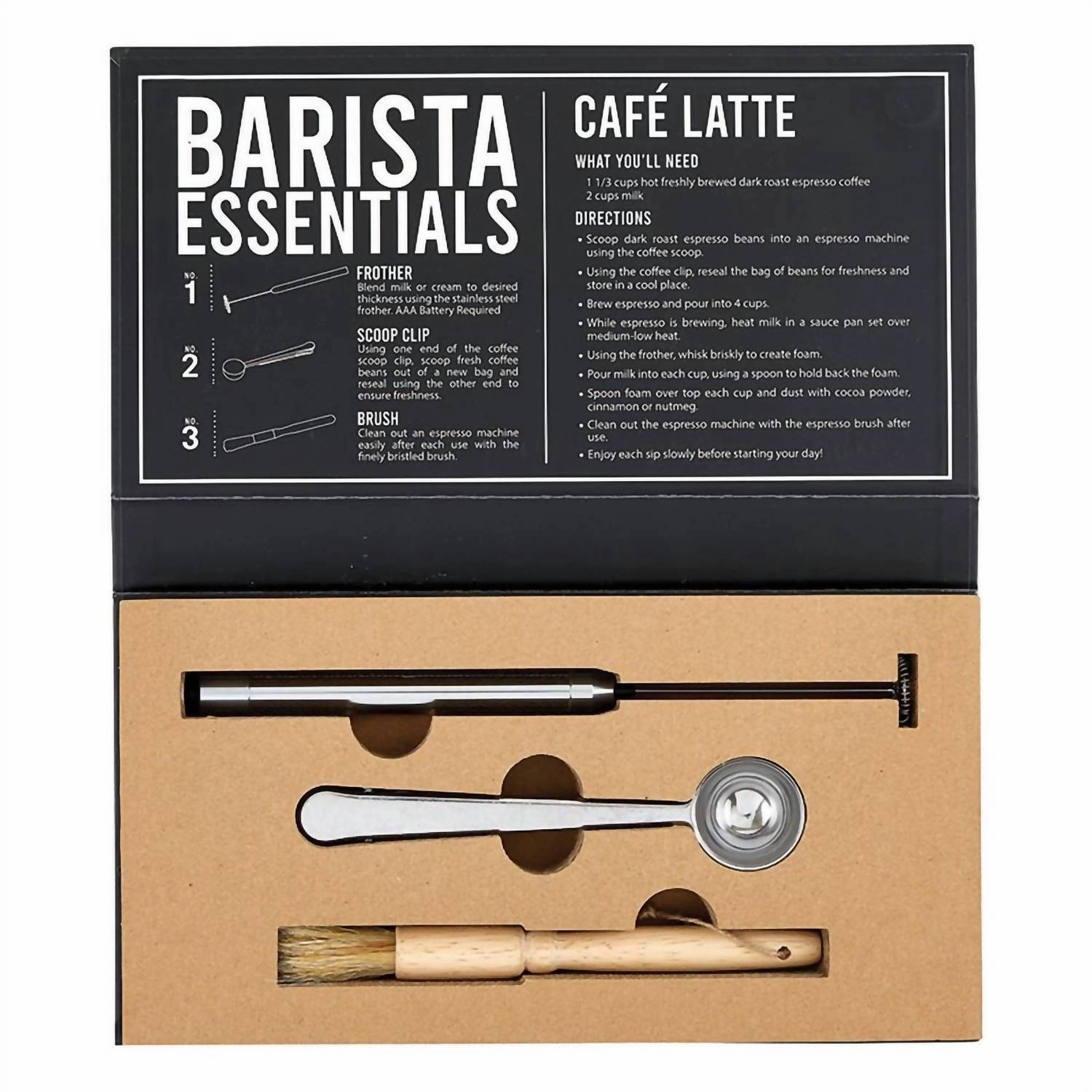 Barista Book Box In Silver/beige