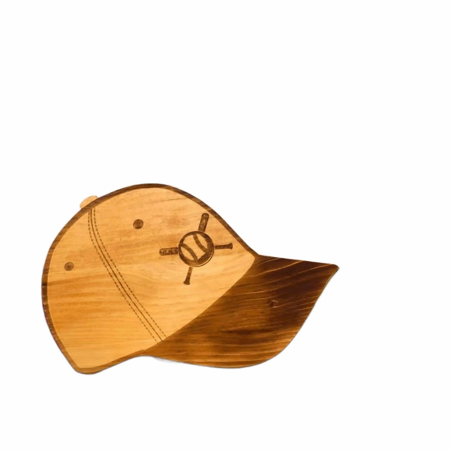 Baseball Cap Wood Board In Natural