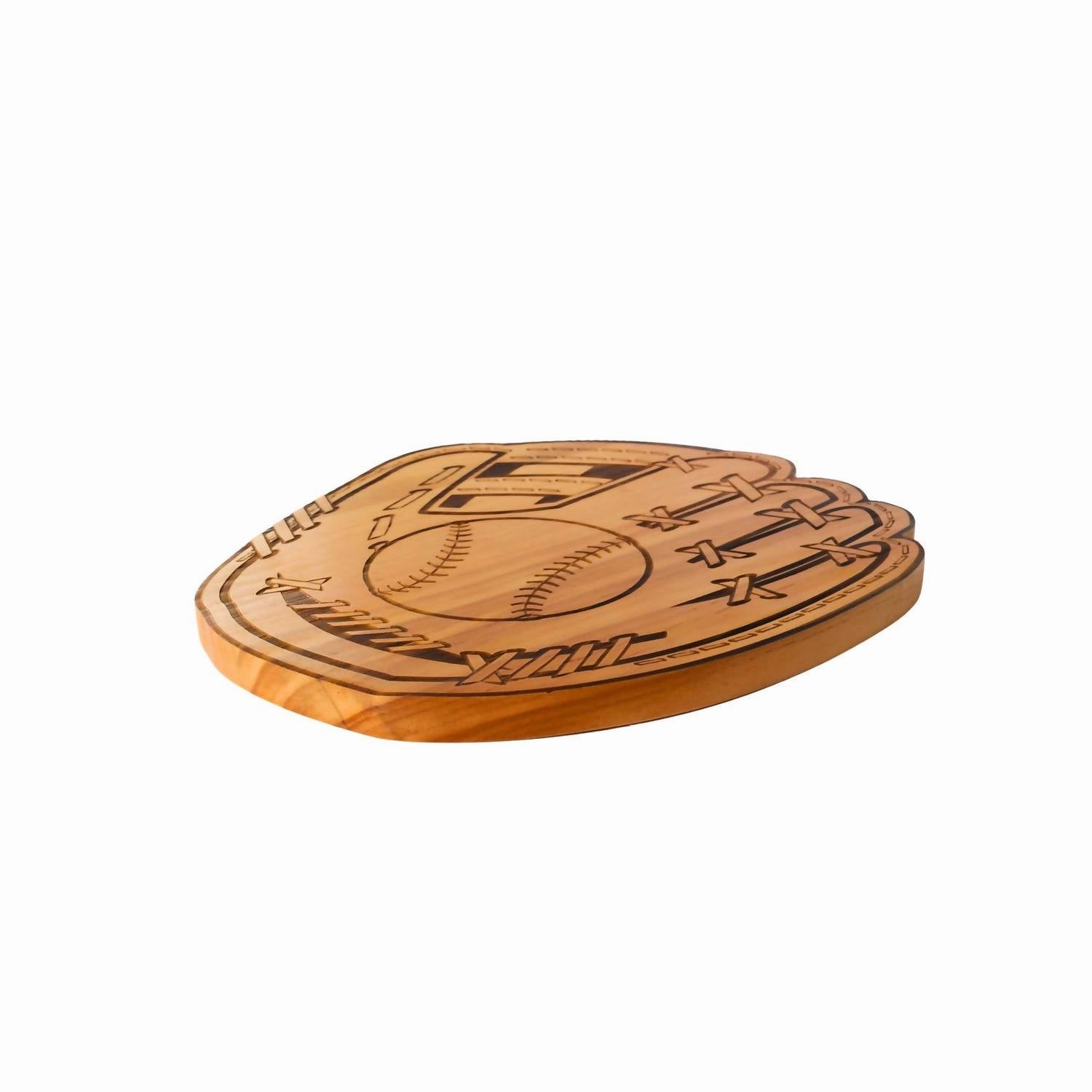 Baseball Glove Wood Board In Natural