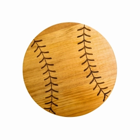 Baseball Wood Board In Natural Cutlery knife sets deals