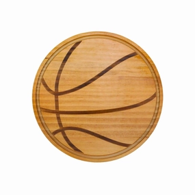 Basketball Wood Board In Natural Cutlery knife sets deals