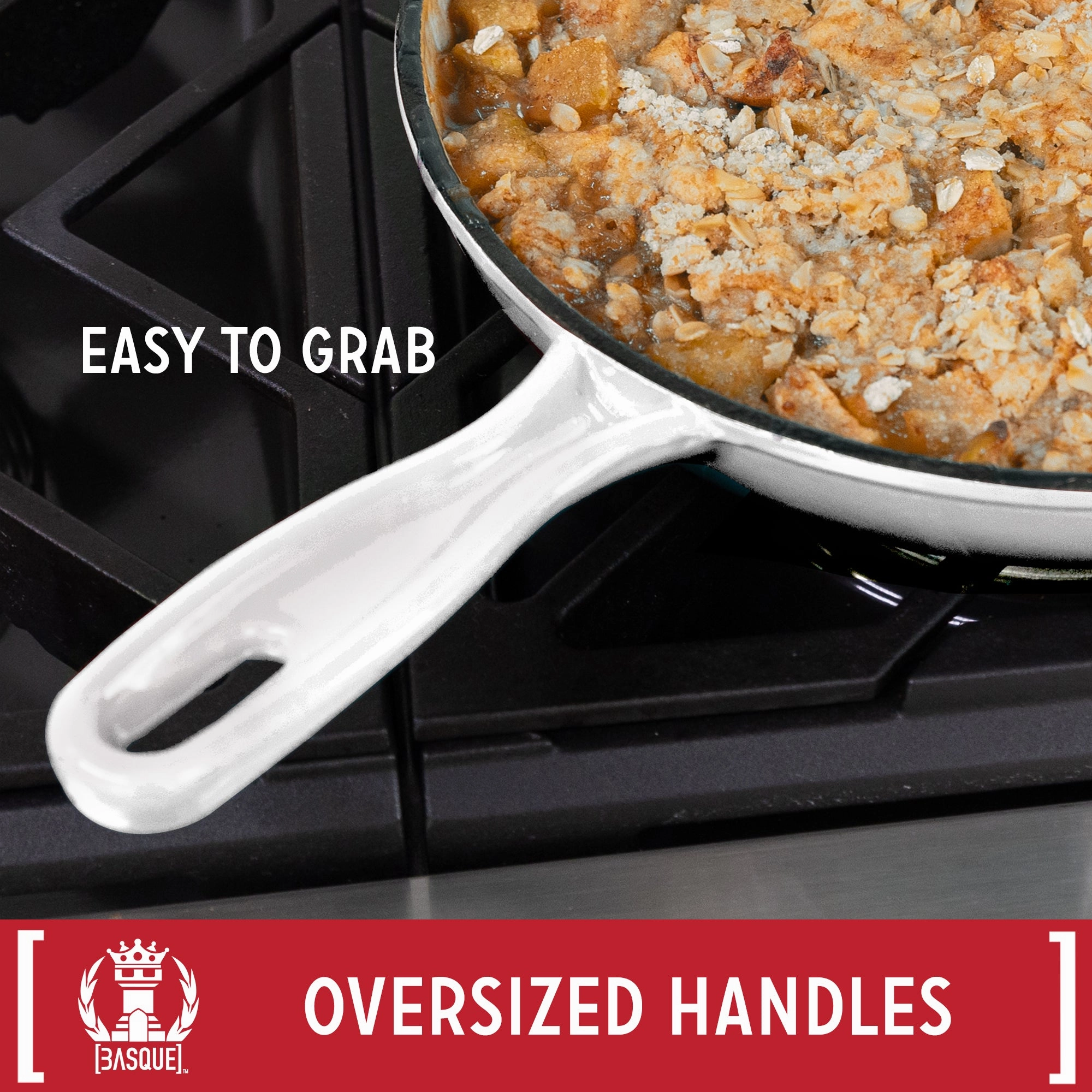 Basque Enameled Cast Iron Cookware Set, 7-Piece Set