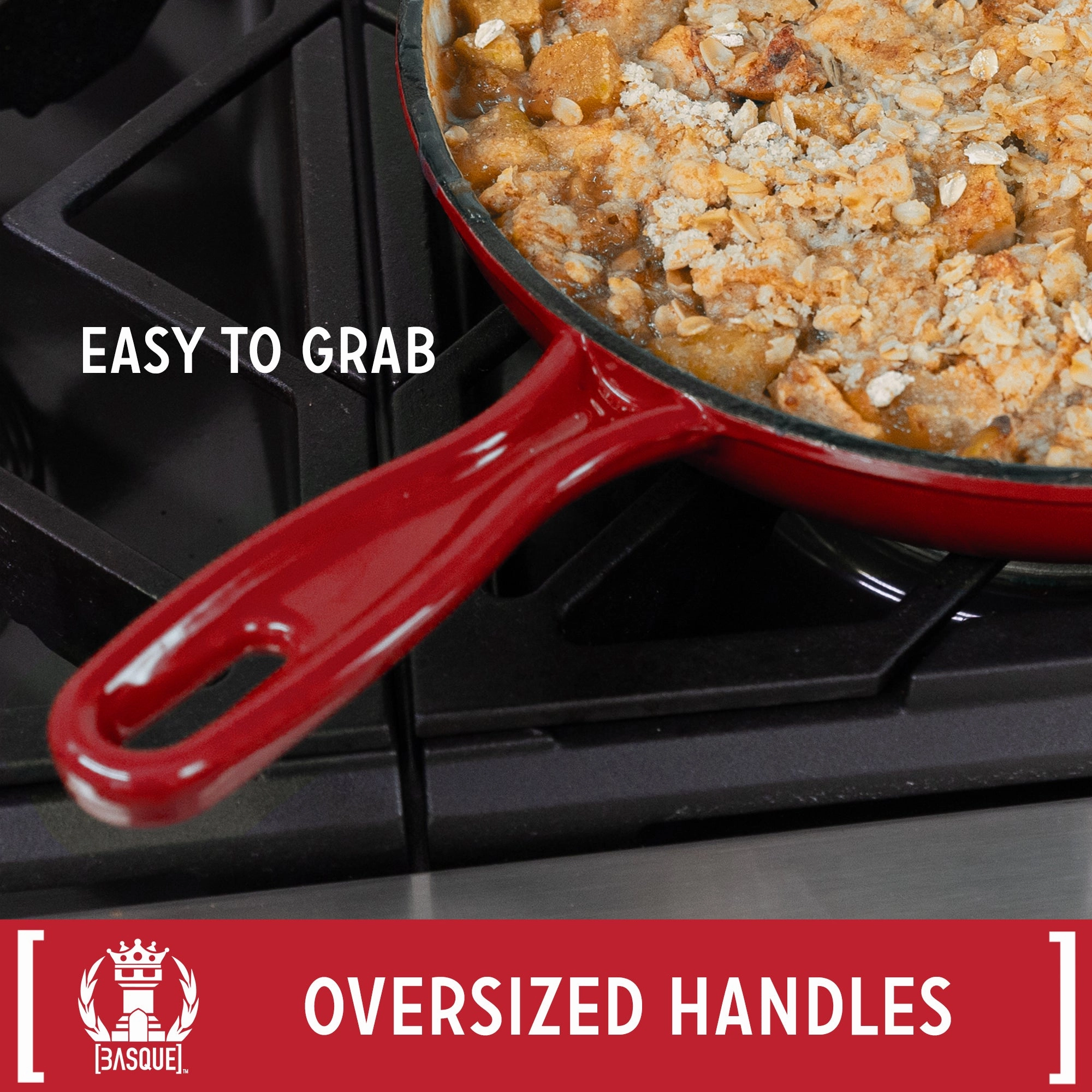 Basque Enameled Cast Iron Cookware Set, 7-Piece Set