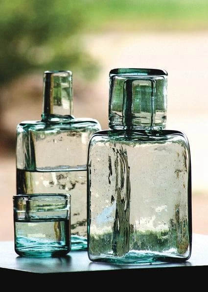 Bedside Water Bottle with Drinking Glass