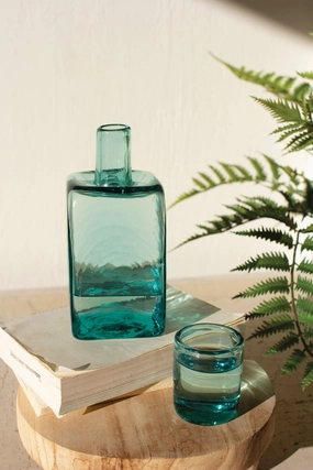 Bedside Water Bottle with Drinking Glass Drinkware best price