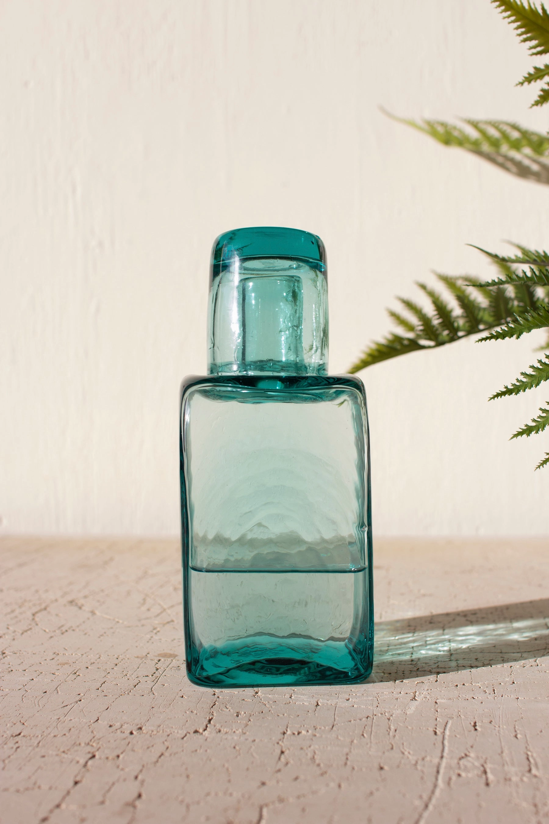 Bedside Water Bottle with Drinking Glass