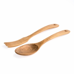 Berard Handcrafted Olive Wood 2 Piece Salad Serving Set, 12 Inch Cooking Tools & Accessories kitchen gear sale