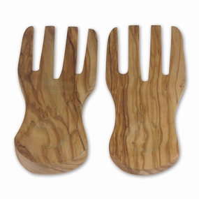 Berard Olive Wood Salad Serving Hands, 2 Piece Set Cooking Tools & Accessories outlet tools