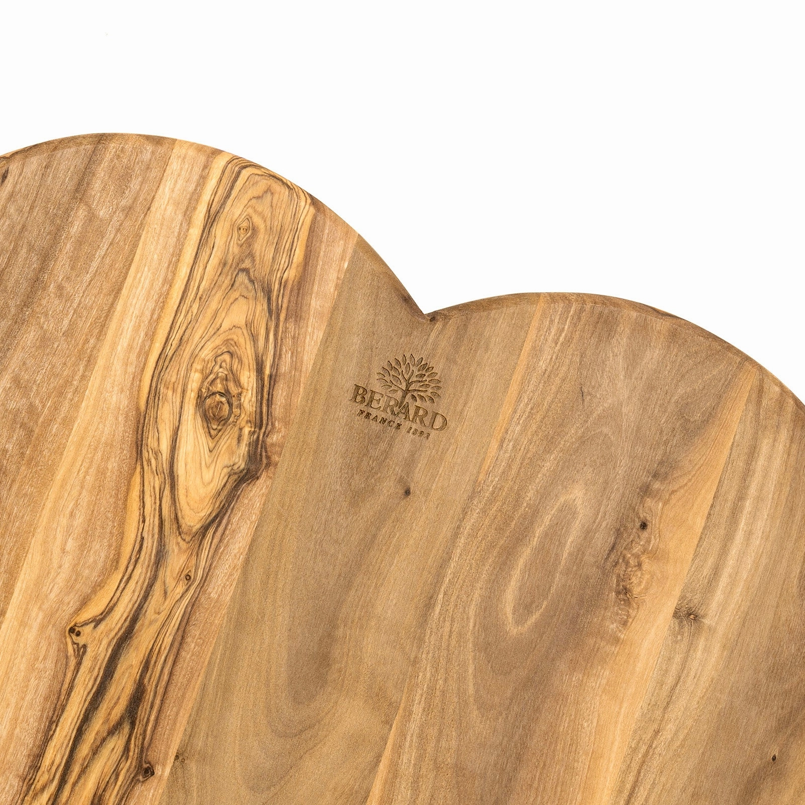 Berard Olivewood Cutting Board, Heart Shape, 11 x 6.7 x 0.63"