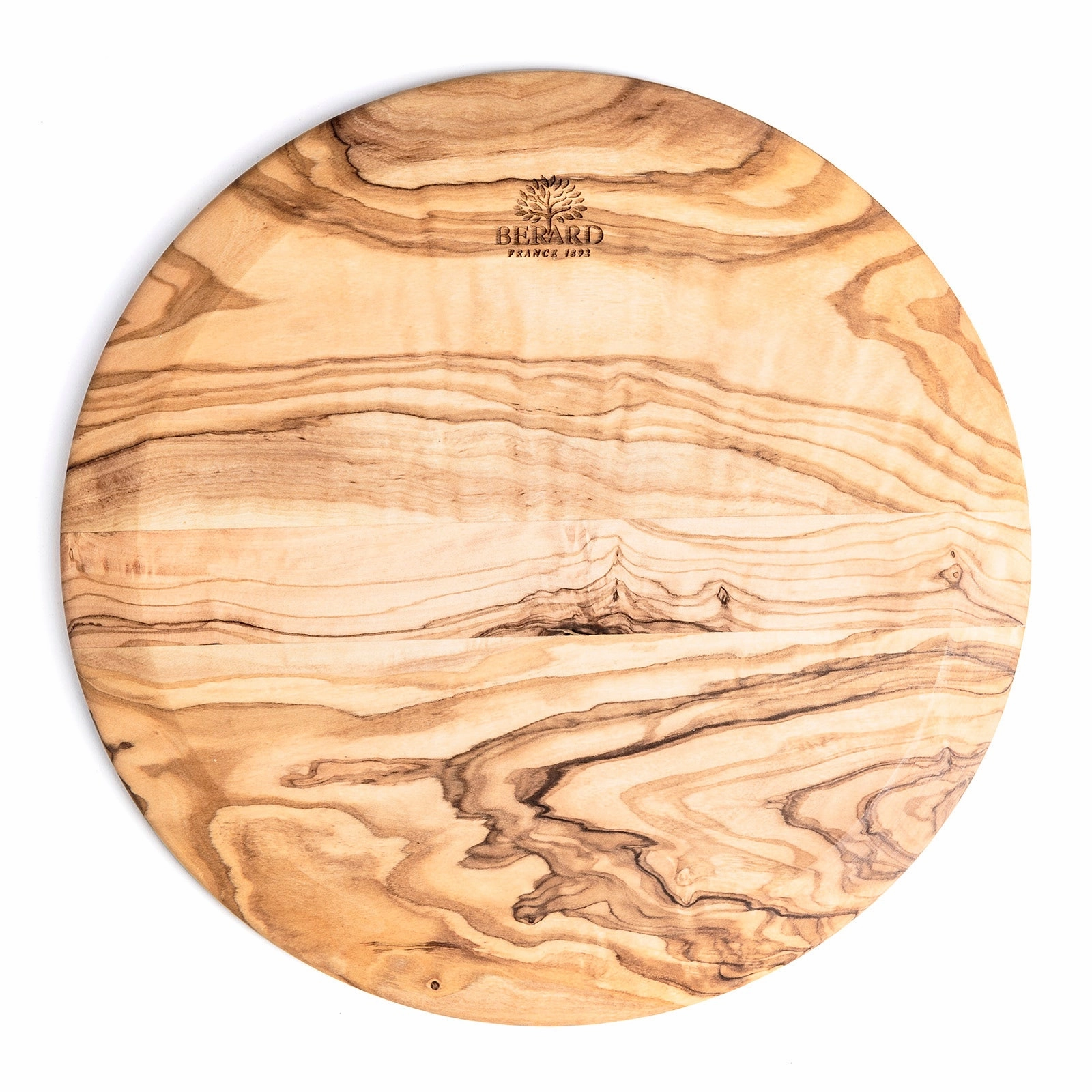 Berard Olivewood Handcrafted 9-Inch Round Cutting Board