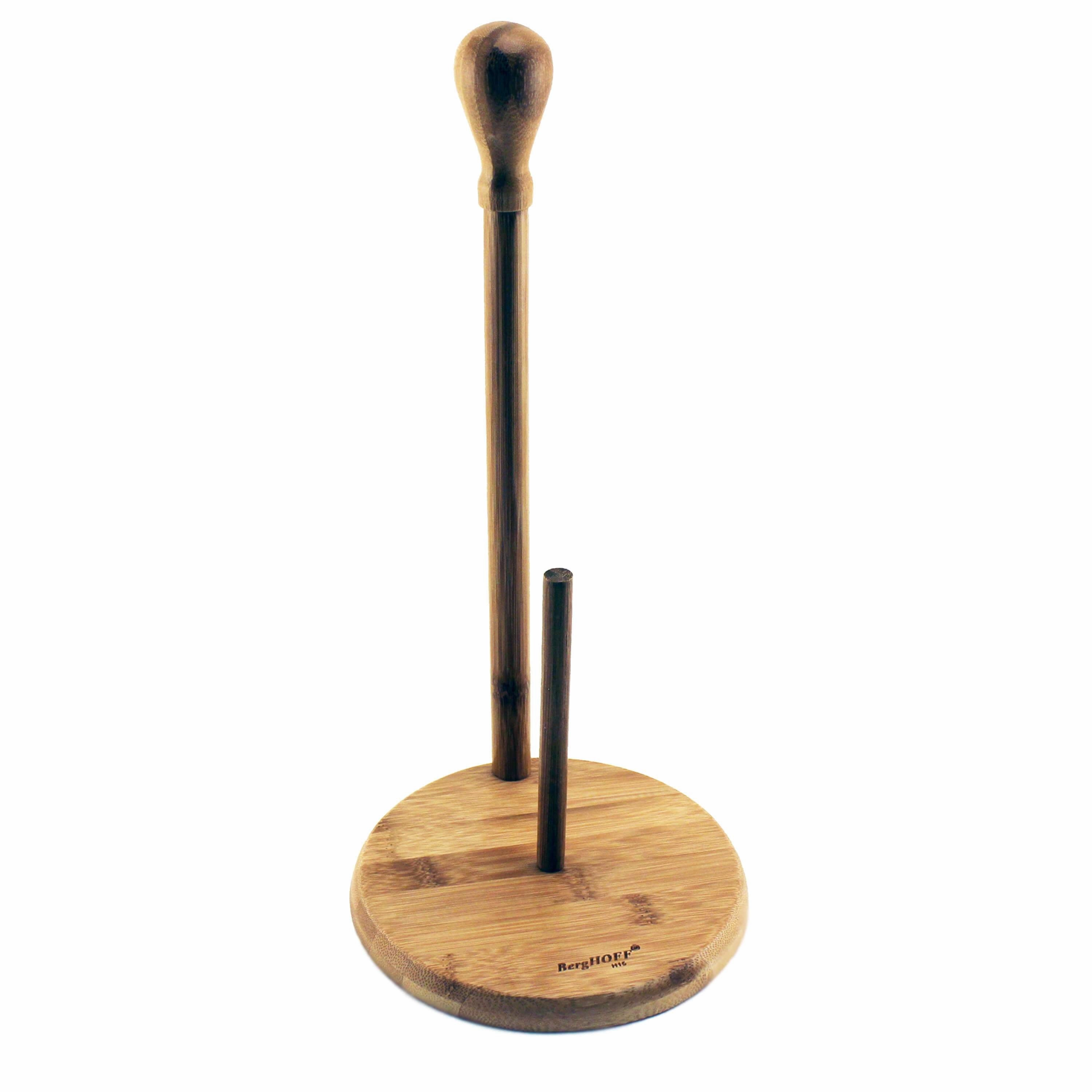 BergHOFF Bamboo Kitchen Set 4pc (Cook Book Holder, Garlic Bowl, Paper Towel Holder, & Rolling Pin)