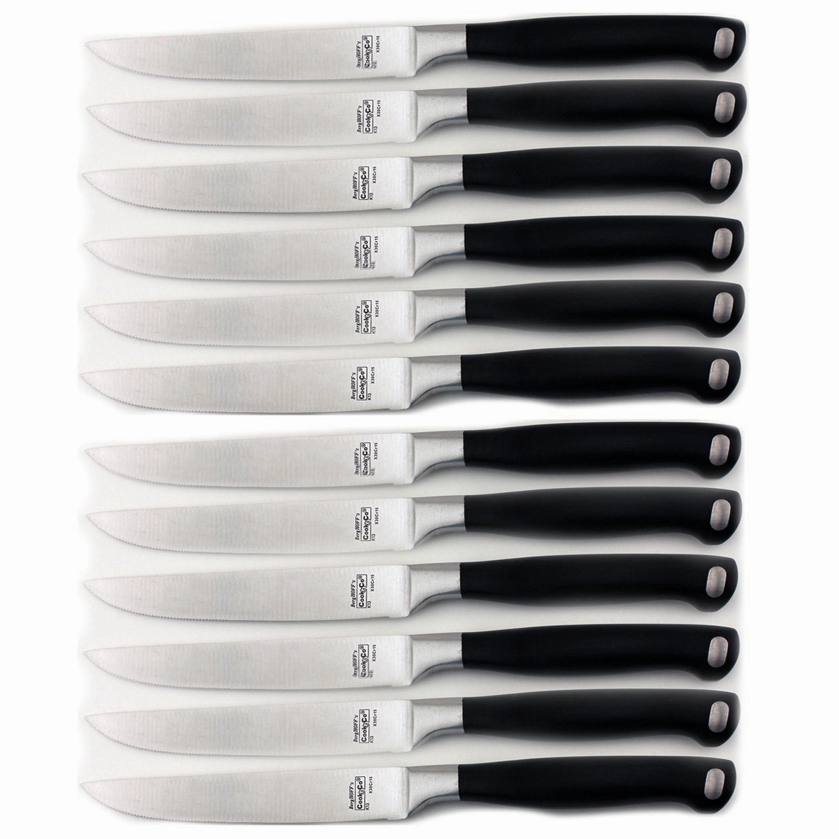 BergHOFF Bistro Stainless Steel Steak Knife, Set of 12