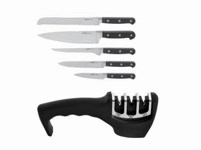 BergHOFF Contempo 7Pc German Steel Cutlery Set in Wood Case & Sharpener Cutlery outlet discounts