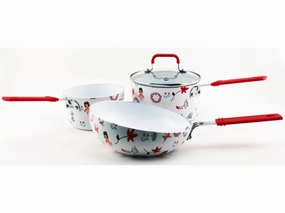 BergHOFF CookNCo 4Pc Children's Cookware Set, Girls Cookware holiday sale