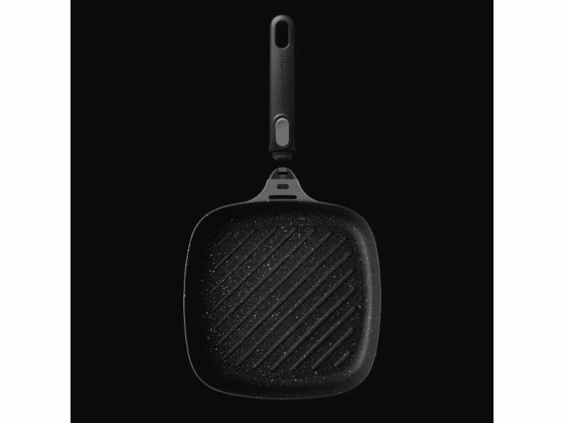 BergHOFF GEM 10" Non-Stick Grill Pan, 2.4 Qt, Grey