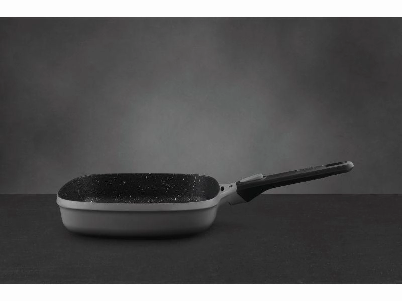 BergHOFF GEM 10" Non-Stick Grill Pan, 2.4 Qt, Grey