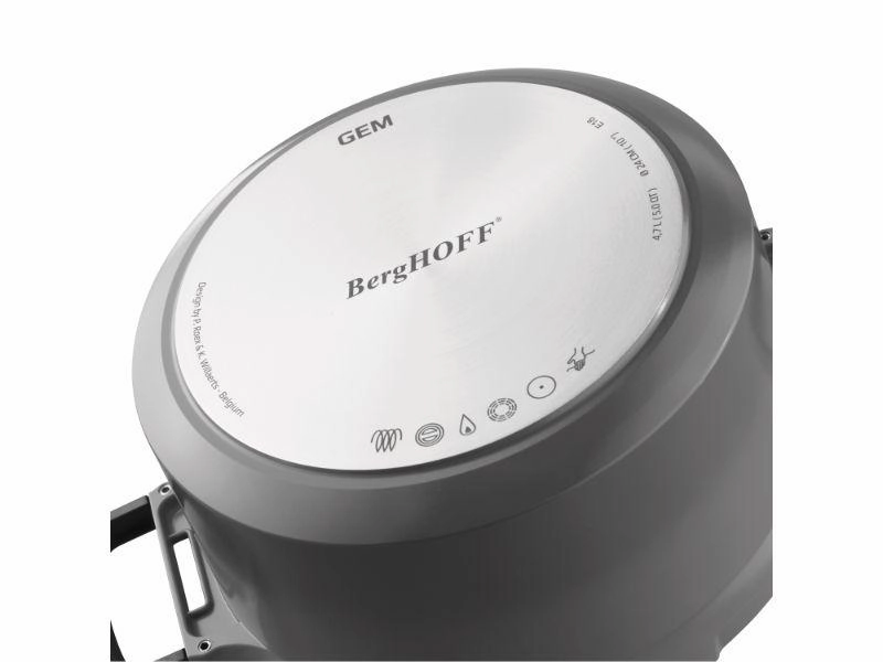 BergHOFF GEM 11" Stay-Cool Two-Handled Saut Pan 4.9 Qt, Grey