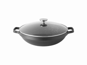 BergHOFF GEM  12.5" Non-Stick  12.5" Covered Chinese Wok 5.7Qt Cookware holiday sale