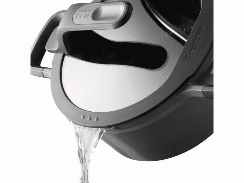 BergHOFF GEM 3.5 Qt Stay-Cool Covered Saut Pan 10", Grey