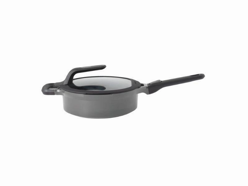 BergHOFF GEM 3.5 Qt Stay-Cool Covered Saut Pan 10", Grey Cookware holiday sale