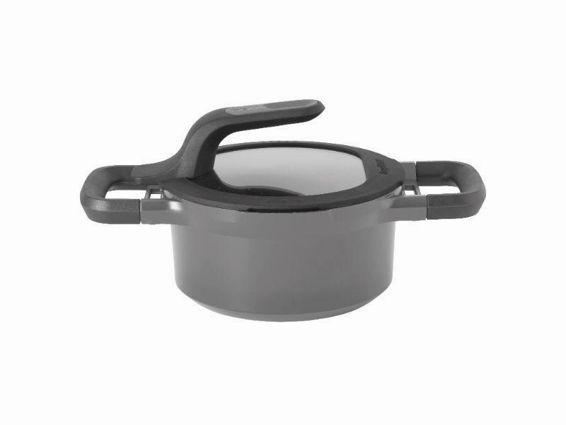 BergHOFF GEM 6.25" Non-Stick Covered Casserole, 1.6 Qt, Grey Cookware holiday sale
