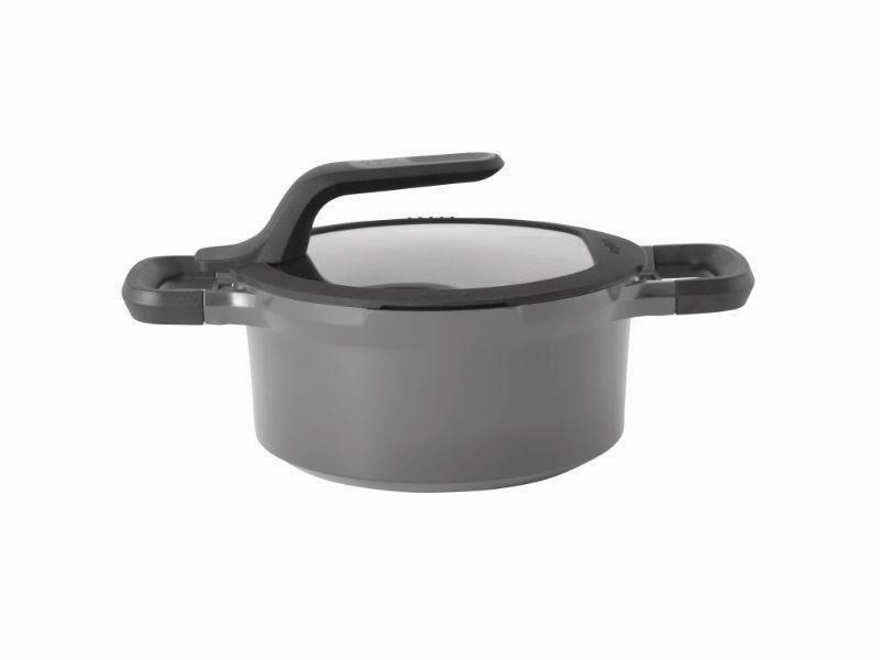 BergHOFF GEM 8" Non-Stick Covered Casserole, 3 Qt, Grey Cookware holiday sale