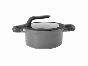 BergHOFF GEM 8" Non-Stick Covered Casserole, 3 Qt, Grey Cookware holiday sale