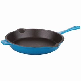 BergHOFF Neo 10" Cast Iron Fry Pan, Blue Cookware holiday sale