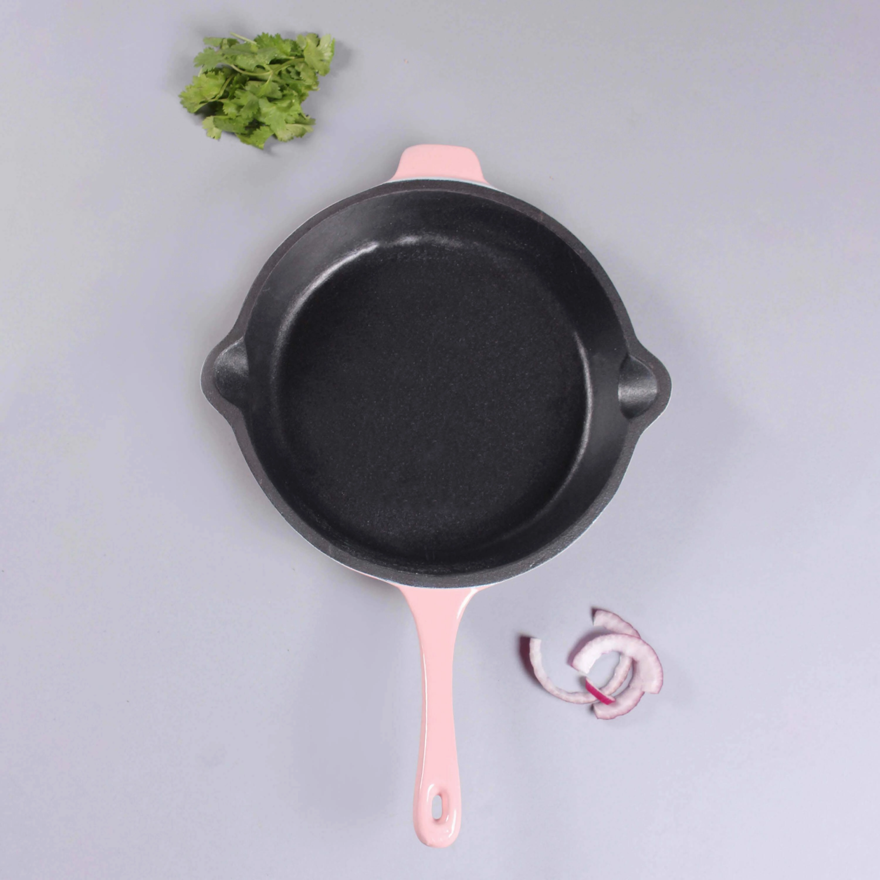 BergHOFF Neo 10" Cast Iron Fry Pan, Pink